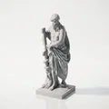 Tượng Asclepius Cổ Điển Hy Lạp - Mẫu In 3D Chi Tiết - Thumbnail 3