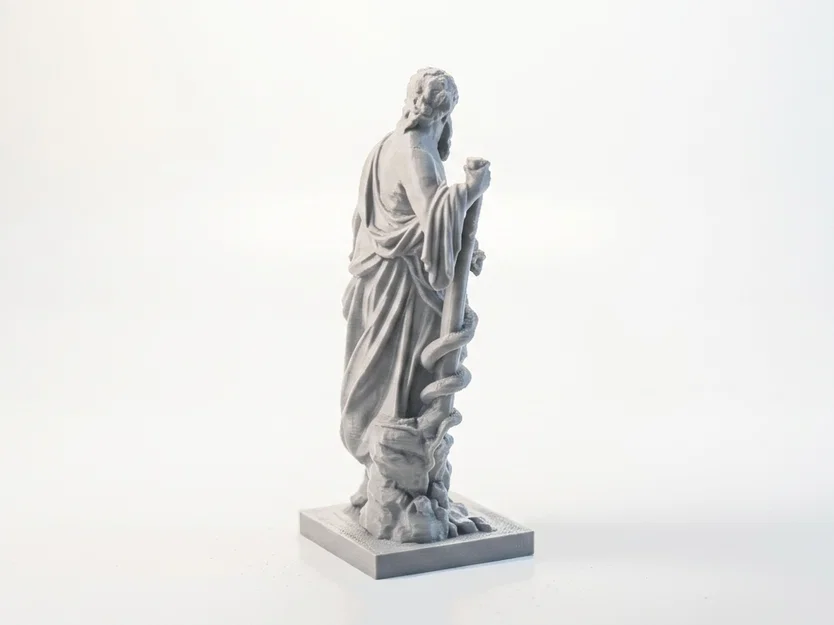 Tượng Asclepius Cổ Điển Hy Lạp - Mẫu In 3D Chi Tiết - Image 4