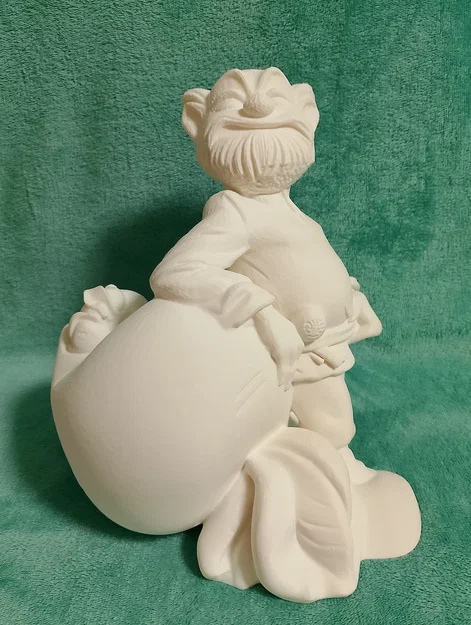 Mô hình 3D Ông lão và củ cải - Trang trí sân vườn độc đáo - Image 2