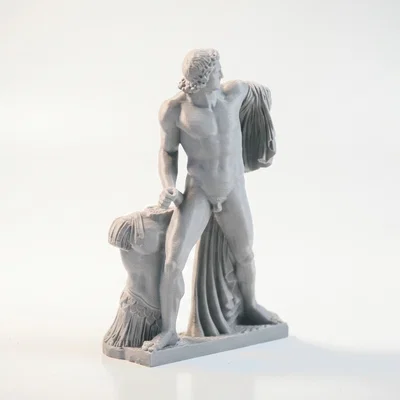 Mô hình tượng cổ điển Iron Dioscurus để in 3D