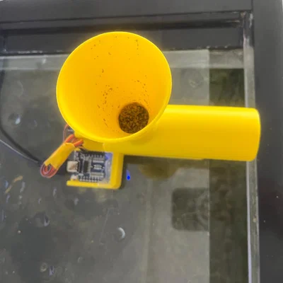 Máy Cho Cá Ăn Điều Khiển WiFi (Servo Quay Liên Tục) (ESP8266 + Blynk)
