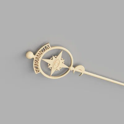 Gậy khuấy nước uống độc đáo với charm trang trí in 3D