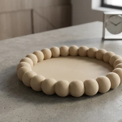 Khay đựng đồ Valet Tray hình tròn in 3D tinh tế