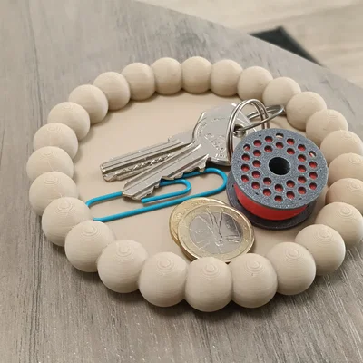 Khay đựng đồ Valet Tray hình tròn in 3D tinh tế