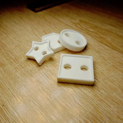 Bộ sưu tập cúc áo 3D đa hình dạng cho trang phục tự thiết kế