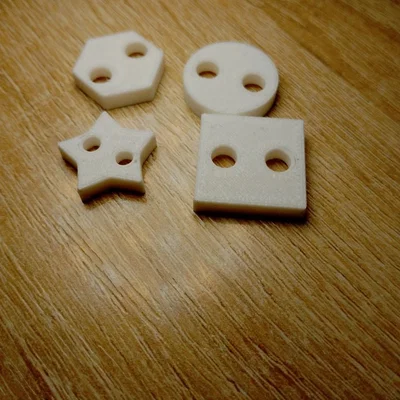 Bộ sưu tập cúc áo 3D đa hình dạng cho trang phục tự thiết kế