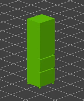 Mô hình tủ lạnh 3D trang trí GT11 thiết kế từ Fusion360 - Image 1