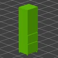 Mô hình tủ lạnh 3D trang trí GT11 thiết kế từ Fusion360 - Thumbnail 1