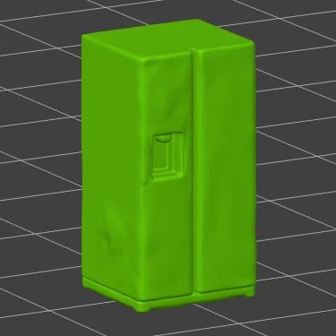 Mô hình tủ lạnh hai cánh 3D - Thiết kế trang trí cực xinh