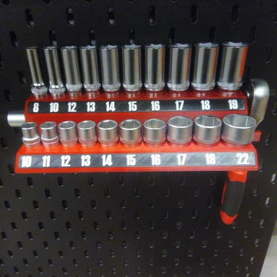 Giá đỡ đầu khẩu (socket) Biltema cho bảng Skadis