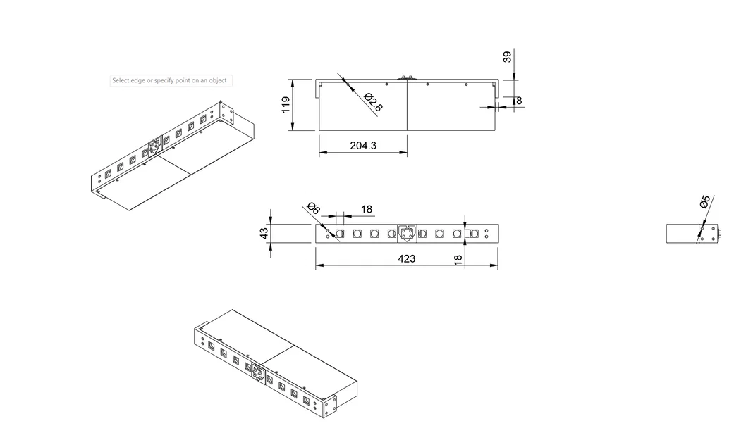 Bảng điều khiển nút nhấn gắn tủ rack (Rack pushbutton panel) - Image 8