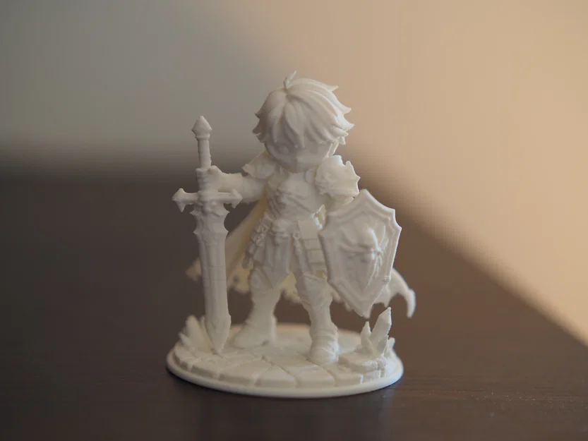 Shadowbane – Mô hình Hiệp sĩ Bóng đêm Chibi 70mm Fantasy - Image 1