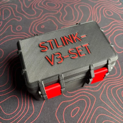 Hộp đựng cứng cáp cho STlinkV3-SET kèm ngăn chứa cáp