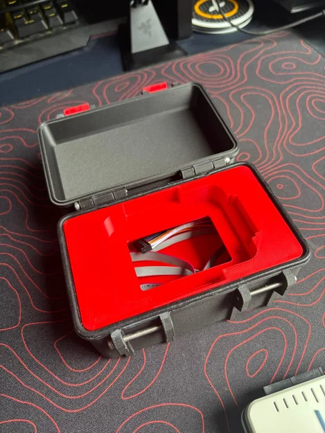 Hộp đựng cứng cáp cho STlinkV3-SET kèm ngăn chứa cáp - Image 3