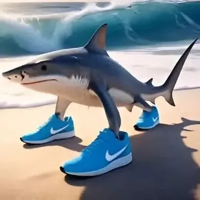 Mô hình 3D cá mập Trallalero Trallallà - Image 1