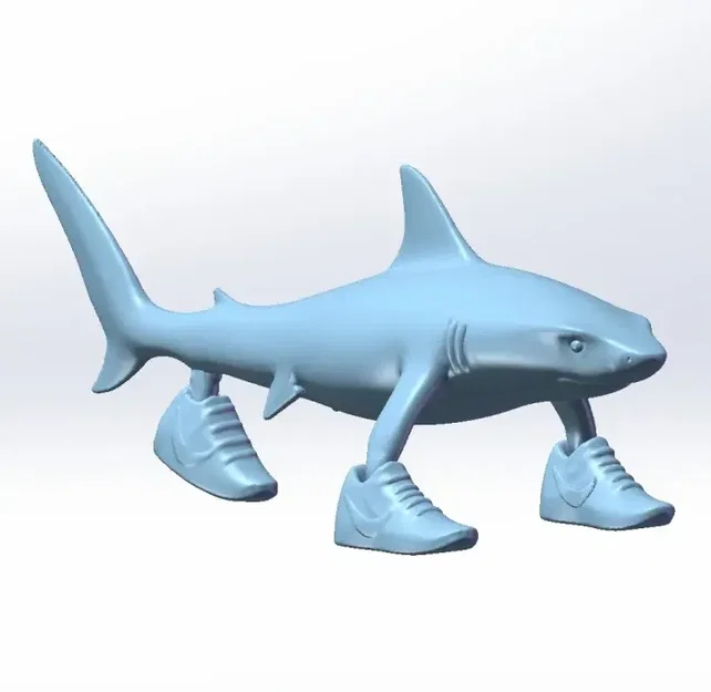 Mô hình 3D cá mập Trallalero Trallallà - Image 2