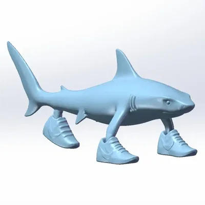 Mô hình 3D cá mập Trallalero Trallallà