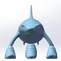 Mô hình 3D cá mập Trallalero Trallallà - Thumbnail 4