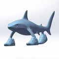 Mô hình 3D cá mập Trallalero Trallallà - Thumbnail 6