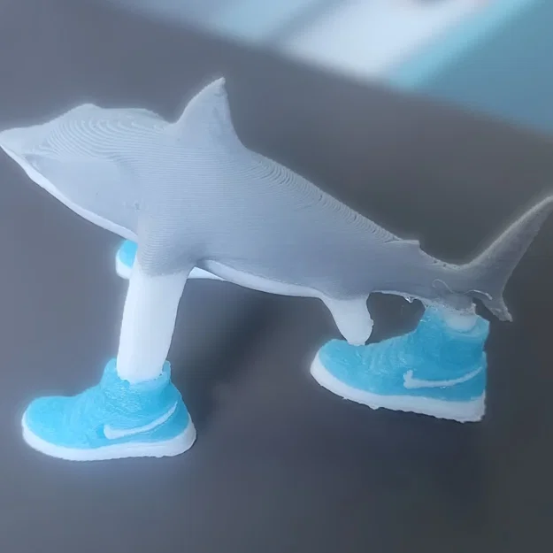 Mô hình 3D cá mập Trallalero Trallallà - Image 7