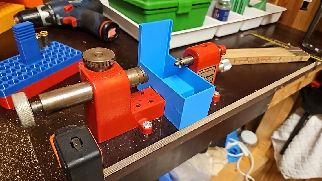 Khay hứng phôi tiện cho máy Hornady Case Trimmer - Giúp bàn làm việc gọn gàng - Image 1