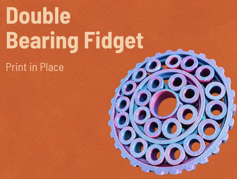 Đồ chơi xoay Double Bearing Fidget in 3D siêu mượt mà - Image 1