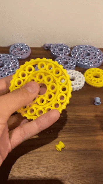 Đồ chơi xoay Double Bearing Fidget in 3D siêu mượt mà - Image 2