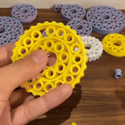 Đồ chơi xoay Double Bearing Fidget in 3D siêu mượt mà