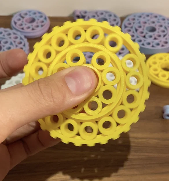 Đồ chơi xoay Double Bearing Fidget in 3D siêu mượt mà - Image 4
