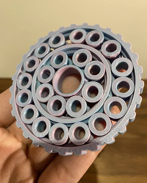 Đồ chơi xoay Double Bearing Fidget in 3D siêu mượt mà - Image 5