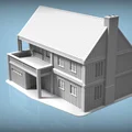 Nhà gỗ Bắc Âu – Tỷ lệ H0 & N (Cabin đỏ Scandinavia) - Thumbnail 1