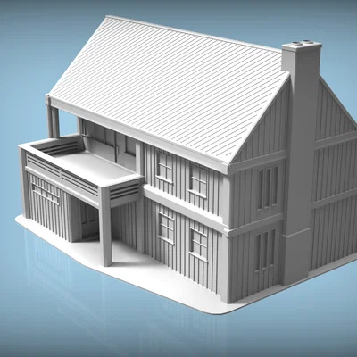 Nhà gỗ Bắc Âu – Tỷ lệ H0 & N (Cabin đỏ Scandinavia)
