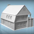Nhà gỗ Bắc Âu – Tỷ lệ H0 & N (Cabin đỏ Scandinavia) - Thumbnail 4