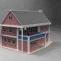 Nhà gỗ Bắc Âu – Tỷ lệ H0 & N (Cabin đỏ Scandinavia) - Thumbnail 5