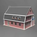 Nhà gỗ Bắc Âu – Tỷ lệ H0 & N (Cabin đỏ Scandinavia) - Thumbnail 6