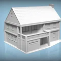 Nhà gỗ Bắc Âu – Tỷ lệ H0 & N (Cabin đỏ Scandinavia) - Thumbnail 8