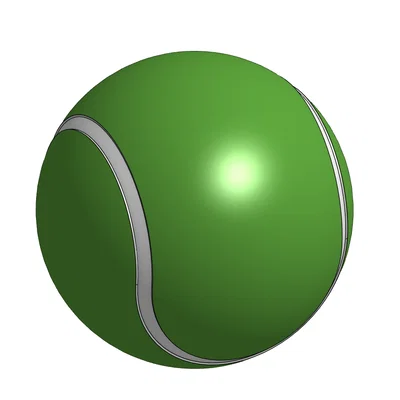 Mô hình quả bóng Tennis 3D cực chất để trang trí và sáng tạo