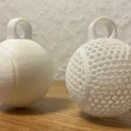 Móc khóa trái banh tennis (Tennis Ball Keychain) in 3D siêu đẹp - Thumbnail 1