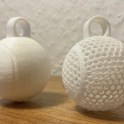 Móc khóa trái banh tennis (Tennis Ball Keychain) in 3D siêu đẹp