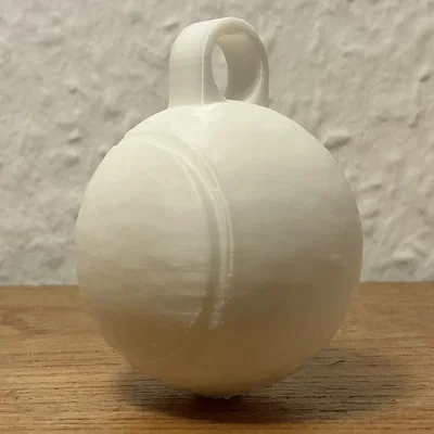 Móc khóa trái banh tennis (Tennis Ball Keychain) in 3D siêu đẹp