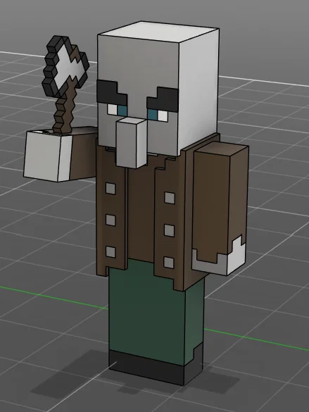 Mô hình Vindicator trong Minecraft - In 3D cực đẹp - Image 4