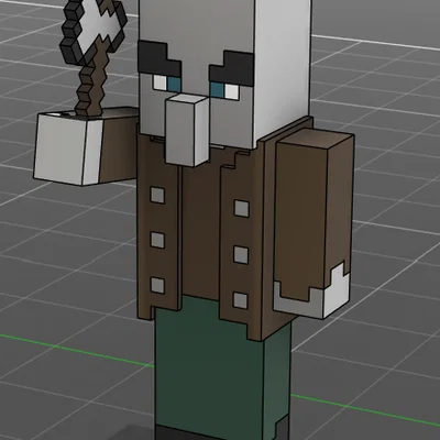 Mô hình Vindicator trong Minecraft - In 3D cực đẹp