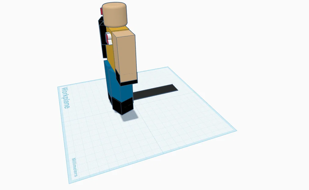 Mô hình nhân vật John Doe phong cách Blocky (3D Model) - Image 1