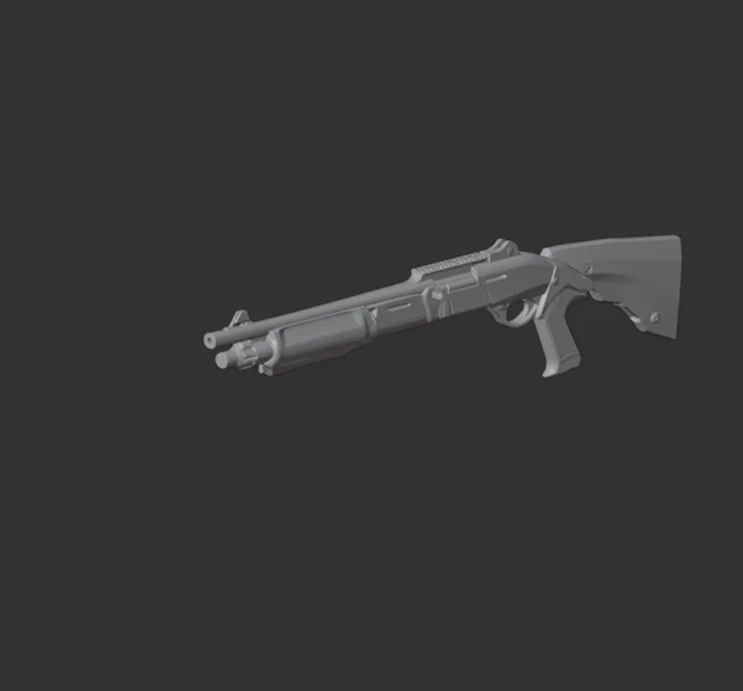 Mô hình 3D Benelli M3 - Image 3