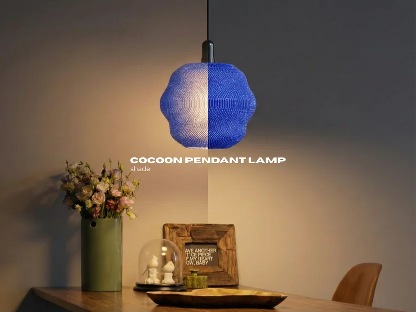 Đèn treo Cocoon | Mẫu đèn thả trần họa tiết hiện đại - Image 1
