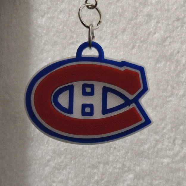 Logo Montreal Canadiens "Habs" - Có tùy chọn làm khuyên tai hoặc móc khóa - Image 1