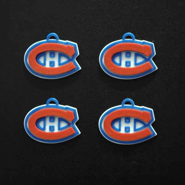 Logo Montreal Canadiens "Habs" - Có tùy chọn làm khuyên tai hoặc móc khóa - Image 2