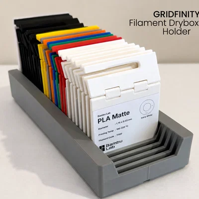 Gridfinity - Khay đựng nhãn cho hộp chống ẩm 2x5