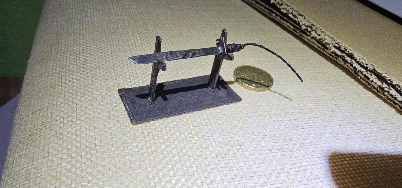 Mô hình giá đỡ kiếm Katana thu nhỏ - Phụ kiện trang trí độc đáo - Image 1