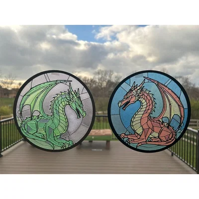 Rồng Kính Màu (Stained Glass Dragon) - Bản in cho Bambu AMS